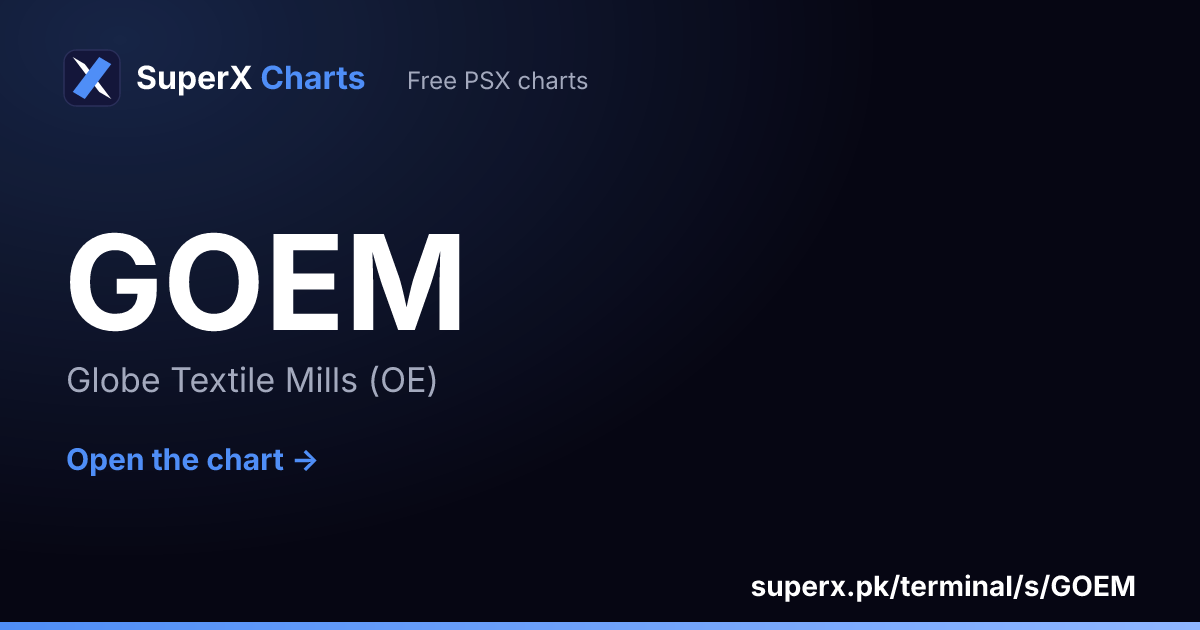 GOEM: six-month price line