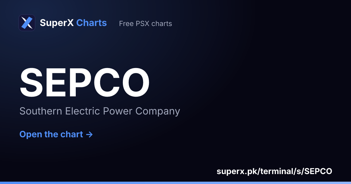 SEPCO: six-month price line