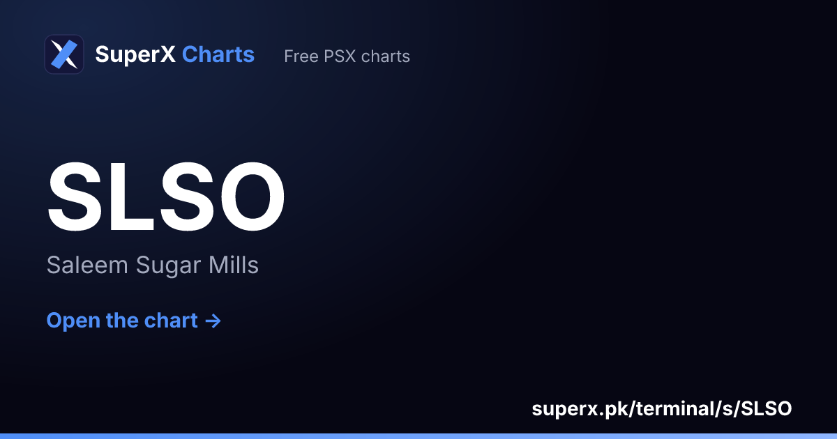 SLSO: six-month price line